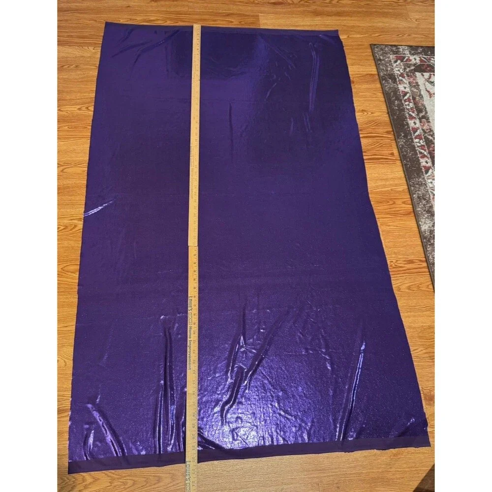 PURPLE FOIL SPANDEX COSTUME FABRIC STRETCH 58